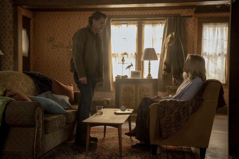 Pedro Pascal and Catherine O'Hara in HBO's The Last of Us season two